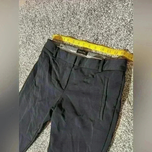 Massimo Dutti Women’s Slim Business Casual Pants Black Size 4 Stretch Ankle Zip - Picture 5 of 15